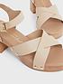 image of new-look-leather-look-stud-strappy-block-heel-sandals-light-brownnbsp