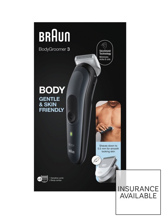 stillFront image of braun-body-groomer-3-bg3350-manscaping-tool-for-men-with-sensitive-comb