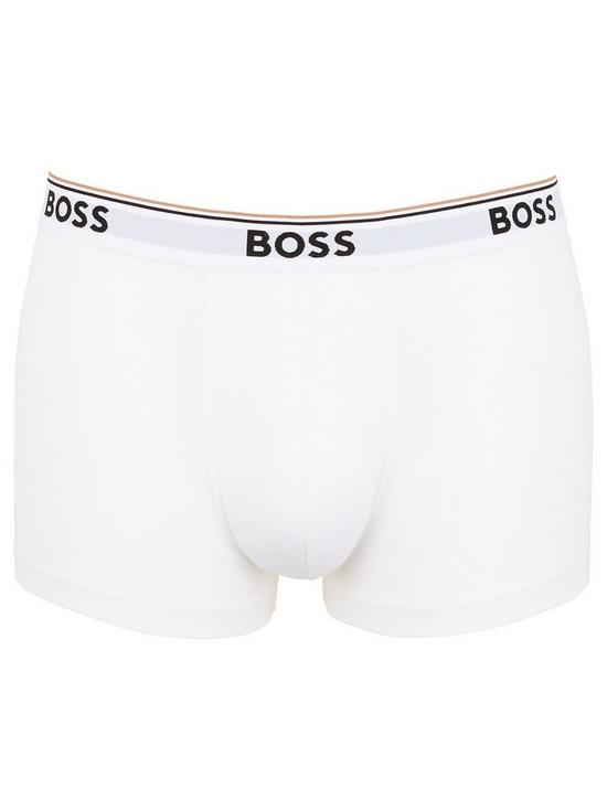 stillFront image of boss-bodywear-3-pack-power-trunks-white