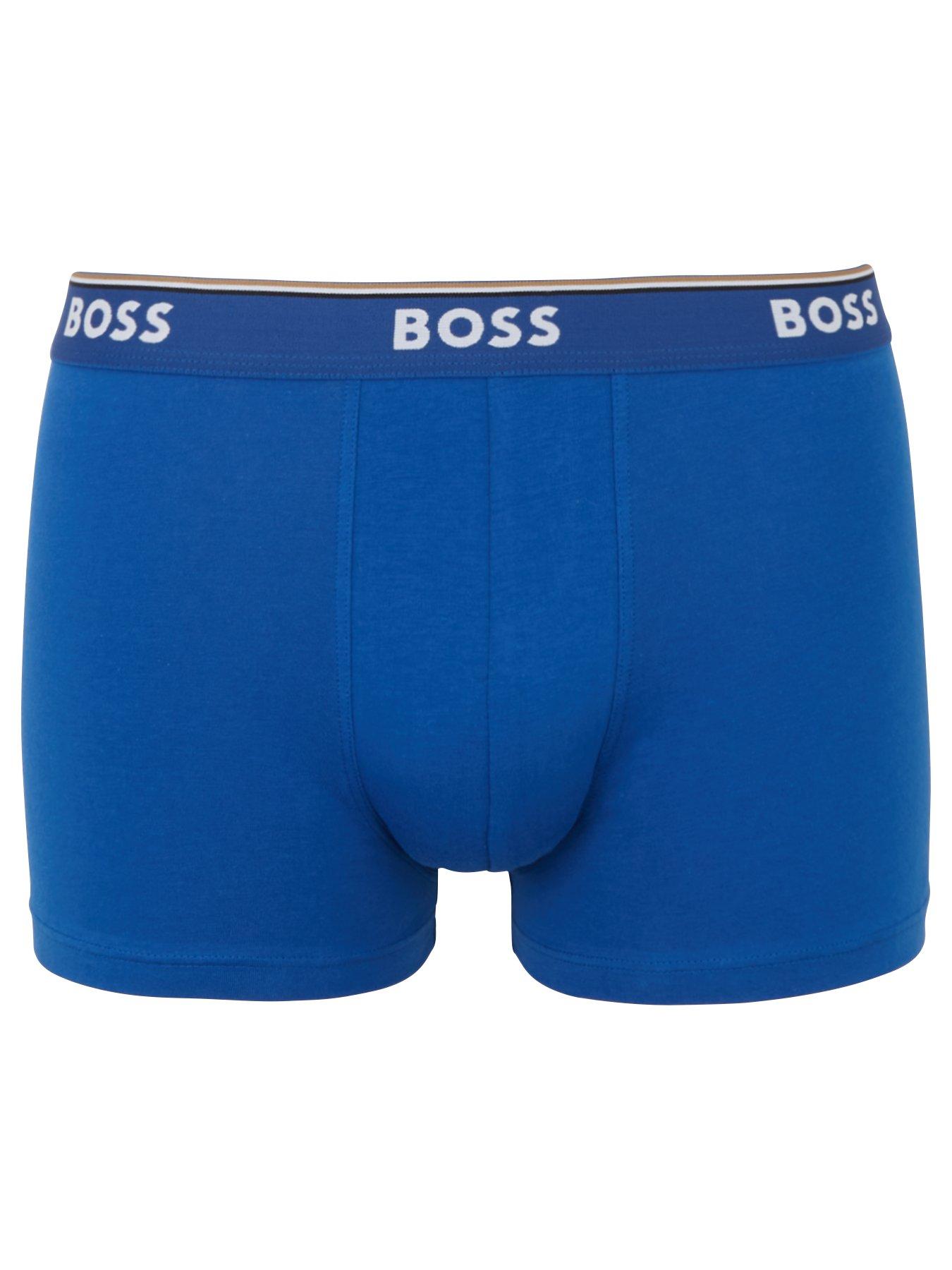 BOSS Bodywear 3 Pack Power Boxer Briefs - Blue | littlewoods.com