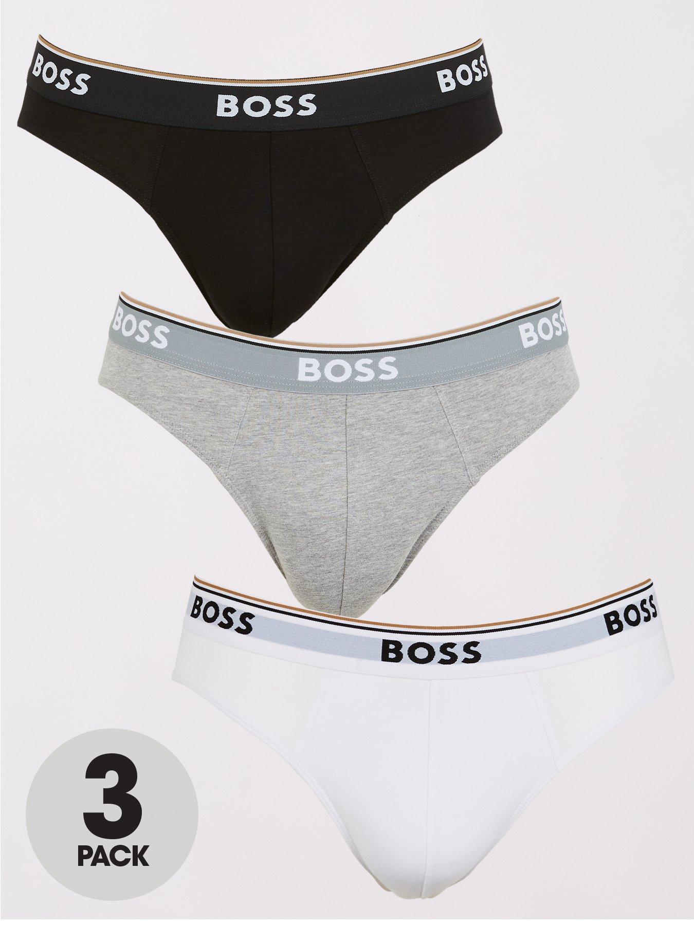 undefined 3 Pack Power Briefs - Black/White/Grey
