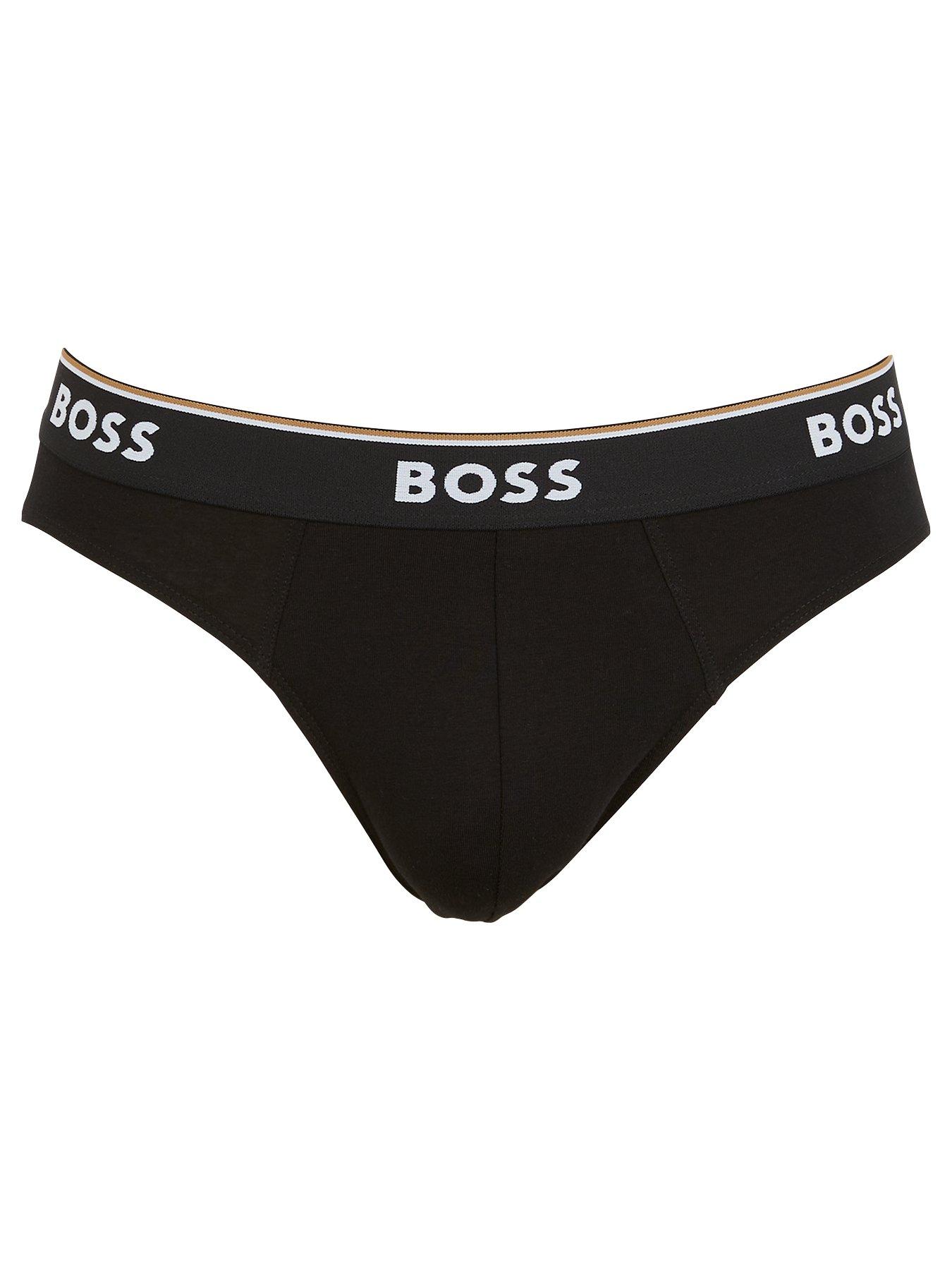 Image 2 of 3 of BOSS 3 Pack Power Briefs - Black/White/Grey