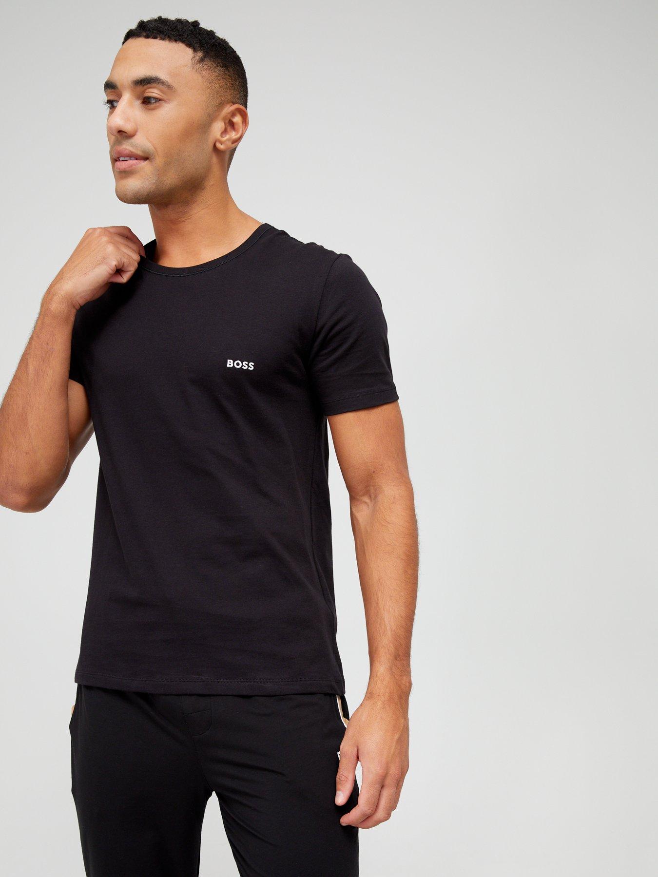 Image 2 of 6 of BOSS Mens 3 Pack Crew Neck Regular Fit T-Shirts - Multi