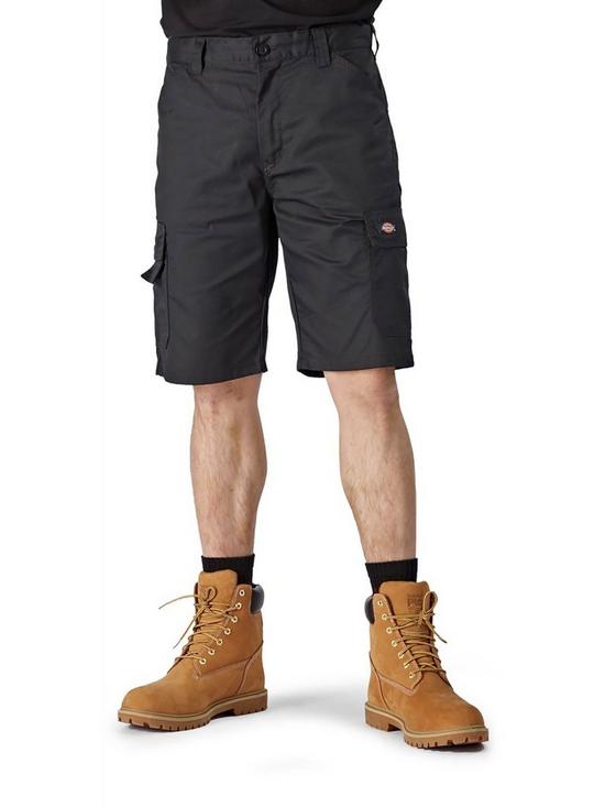 front image of dickies-everyday-workwear-short-black