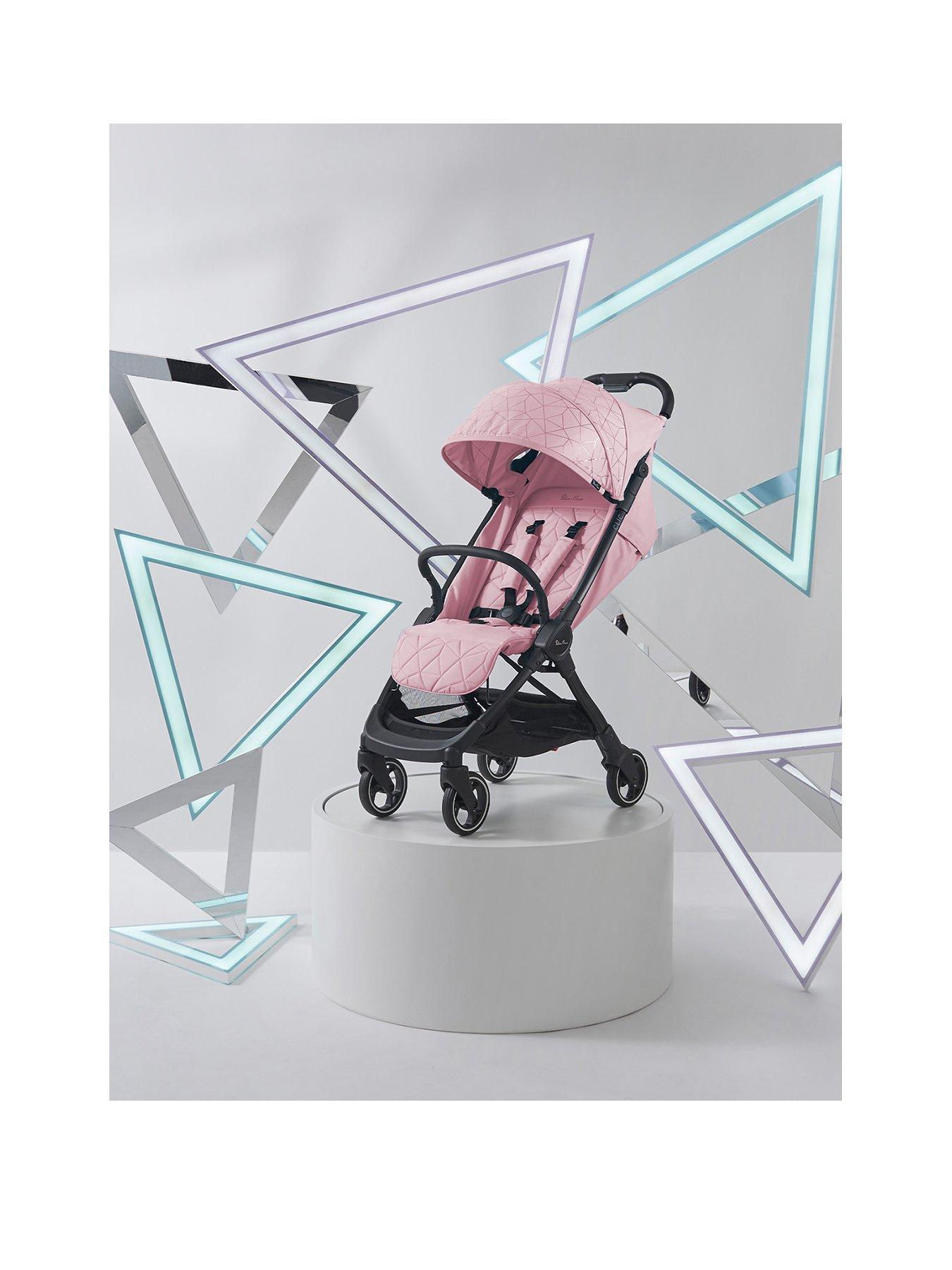 Silver cross grey and best sale pink stroller