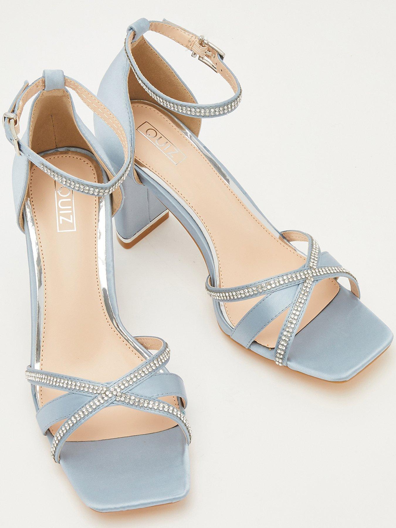 Light blue strappy sandals best sale