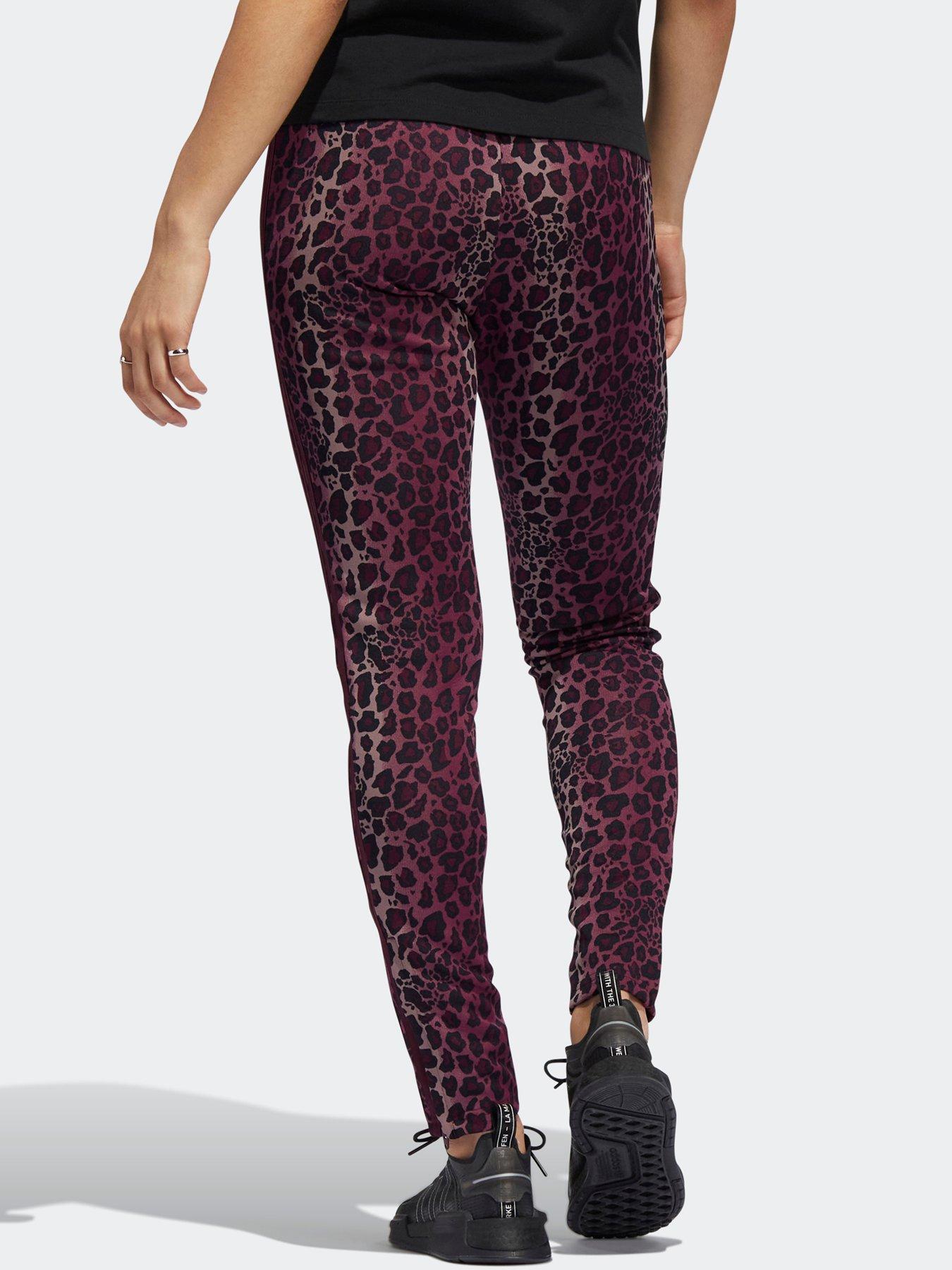 adidas Originals Leopard Pants - Maroon