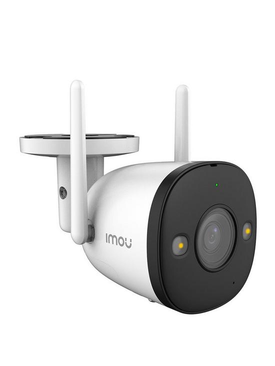 front image of imou-outdoor-bullet-camera-2k-full-colour-nightvision-spotlights-ai-human-detection-2-way-audio-110db-siren-local-hot-spot-connection-h265