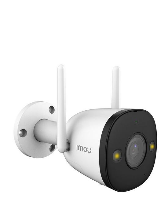 stillFront image of imou-outdoor-bullet-camera-2k-full-colour-nightvision-spotlights-ai-human-detection-2-way-audio-110db-siren-local-hot-spot-connection-h265