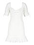  image of boohoo-knot-front-broderie-anglais-mini-dress-ivory