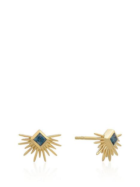 rachel-jackson-electric-goddess-blue-topaz-gold-stud-earrings