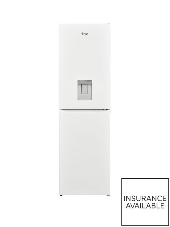front image of swan-sr158120w-54cm-widenbsp183cm-high-freestanding-frost-free-fridge-freezer-with-water-dispenser-white