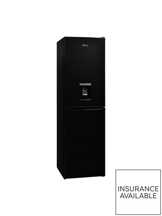 stillFront image of swan-sr158120b-54cm-wide-183cm-high-freestanding-frost-free-fridge-freezer-with-water-dispenser-black