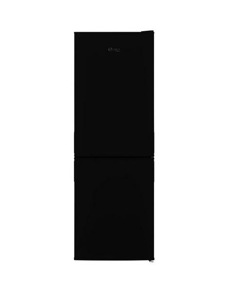 swan-sr15880b-50cm-wide-146cm-high-freestanding-low-frost-fridge-freezer-black
