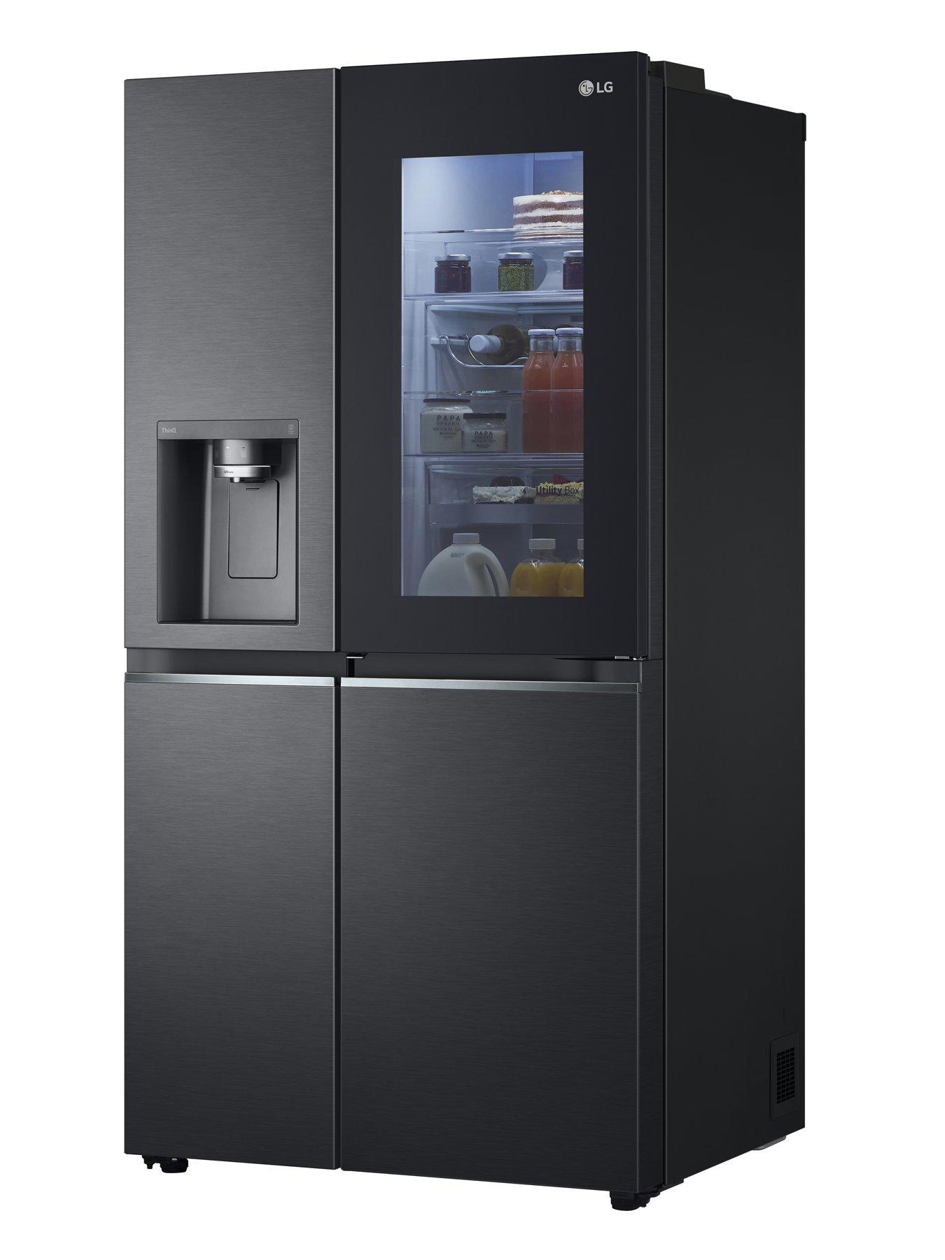 LG InstaView ThinQ GSXV91MCAE Wifi Connected American Fridge Freezer