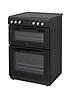 image of swan-sx158110b-freestanding-60cm-wide-twin-cavity-electric-cooker-black