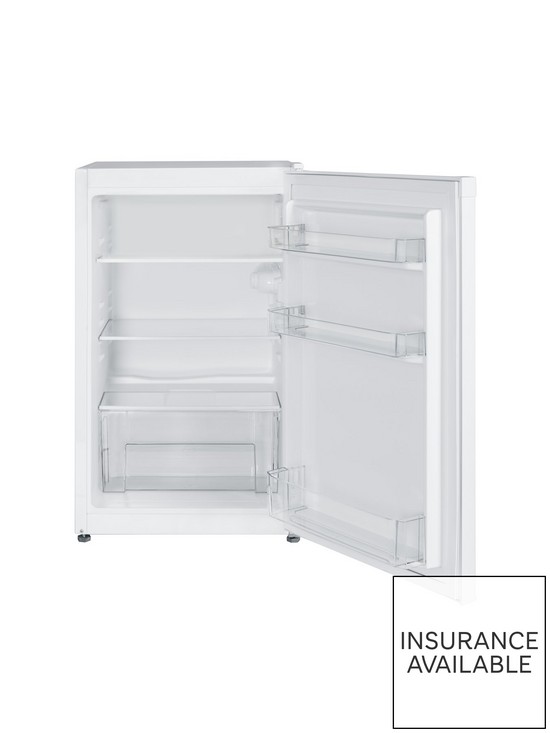 stillFront image of swan-sr15820w-48cm-wide-freestanding-under-counter-fridge-white