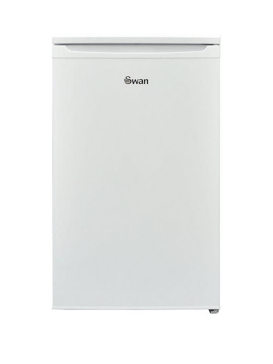 front image of swan-sr15830w-48cm-wide-freestanding-under-counter-freezer-white