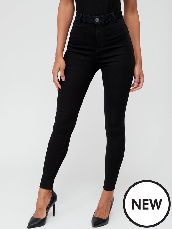 front image of everyday-nbspaddison-super-high-waisted-super-skinny-jean-black