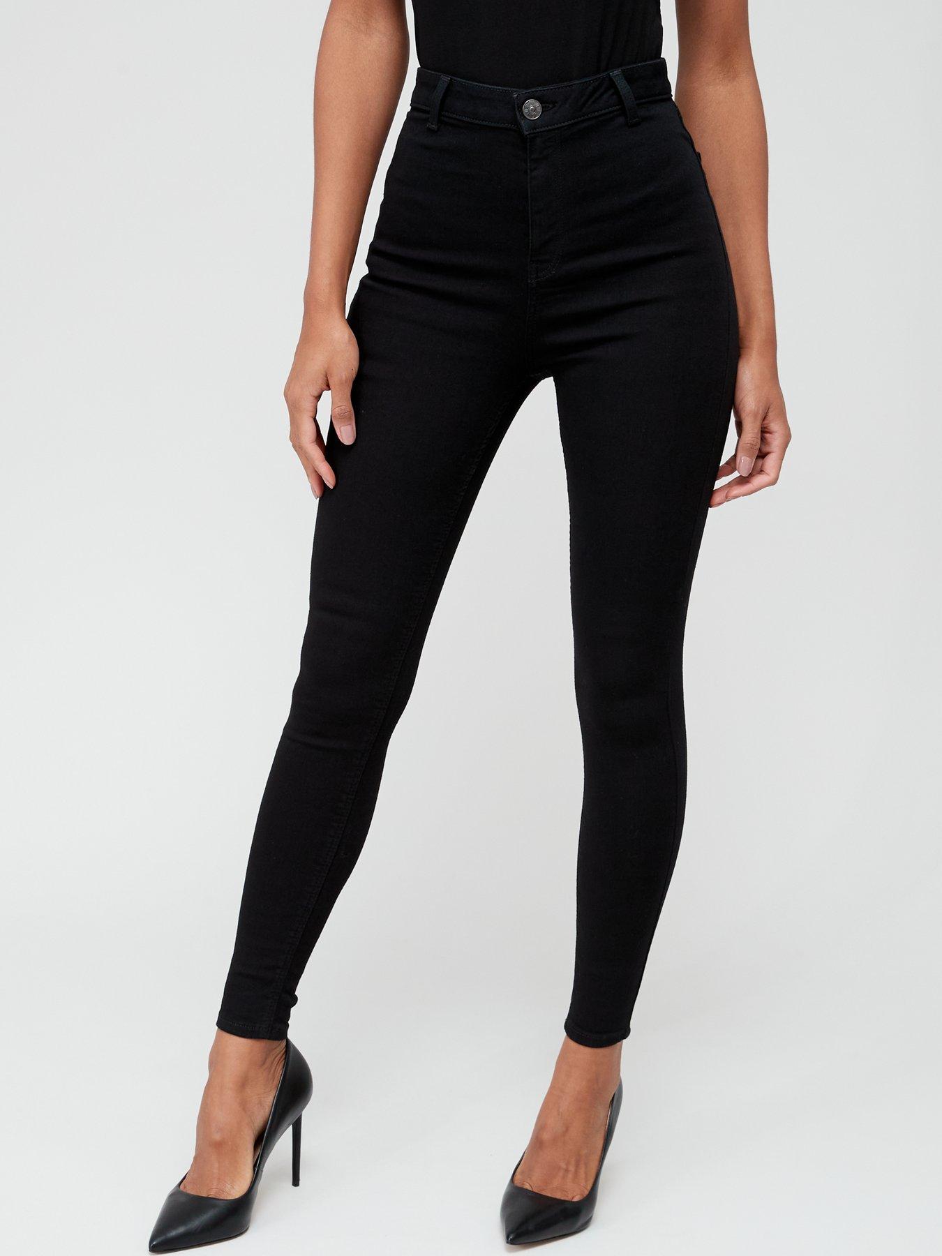 undefined Addison Super High Waisted Super Skinny Jean - Black