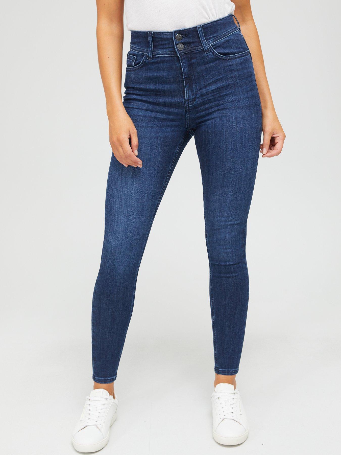 undefined Sienna High Waist Sculpt Skinny Jean - Blue Wash