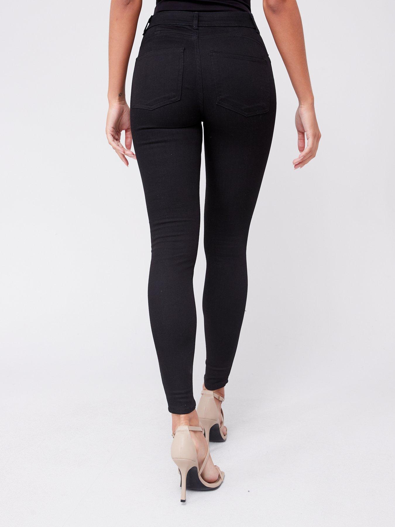 V by Very Sienna High Waist Sculpt Skinny Jean - Black