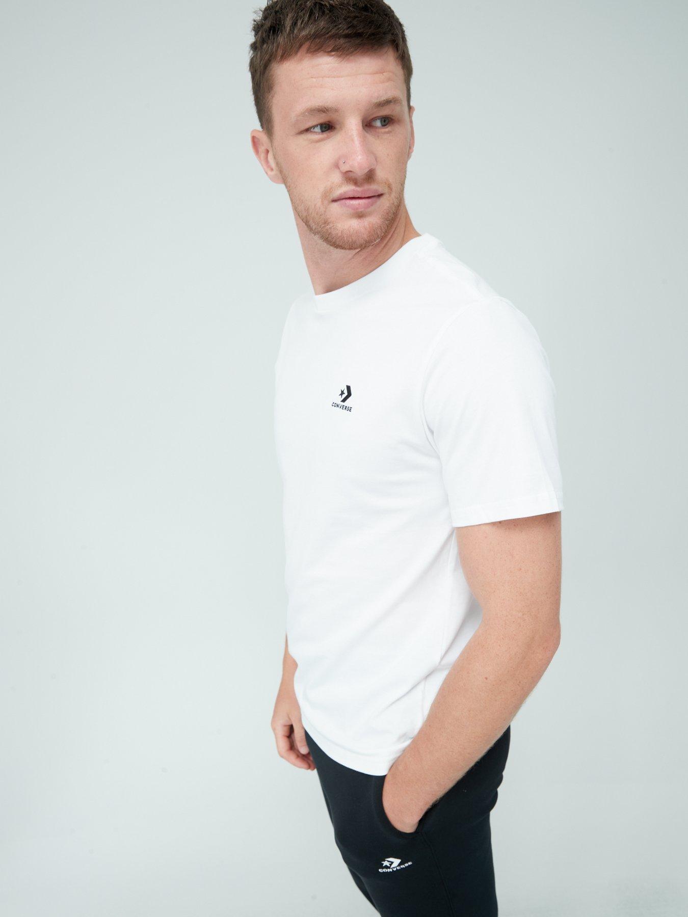  image of converse-star-chevron-t-shirt-white