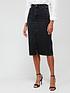  image of v-by-very-denim-midi-skirt-washed-black