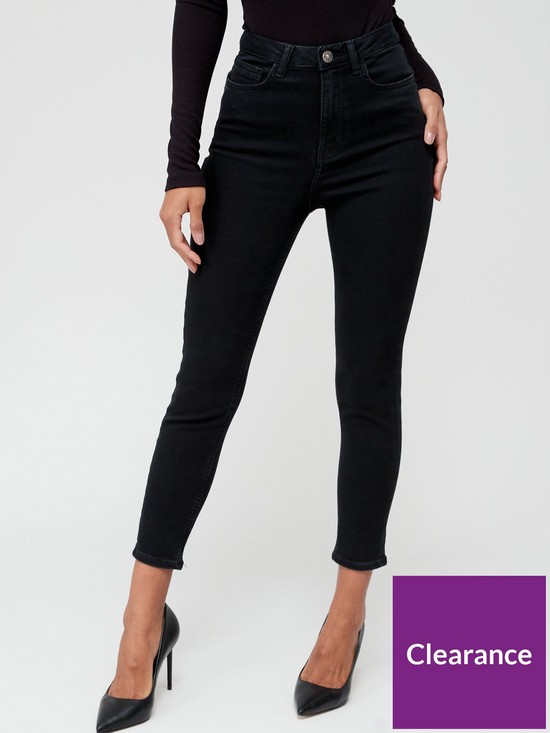 front image of v-by-very-ashley-supersoft-slim-leg-jean-ndash-blackrsquonbsp