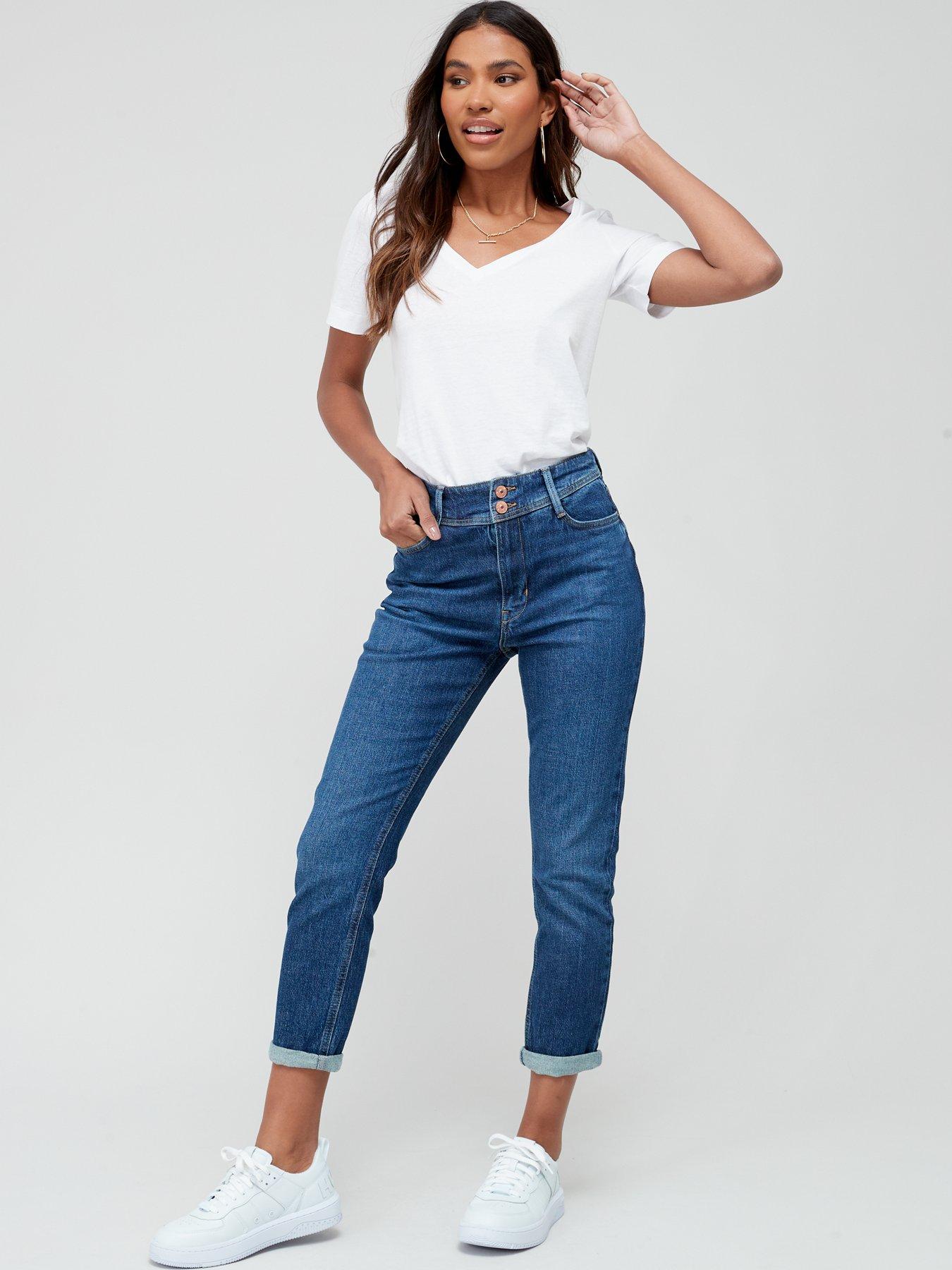 Jean mom clearance slim