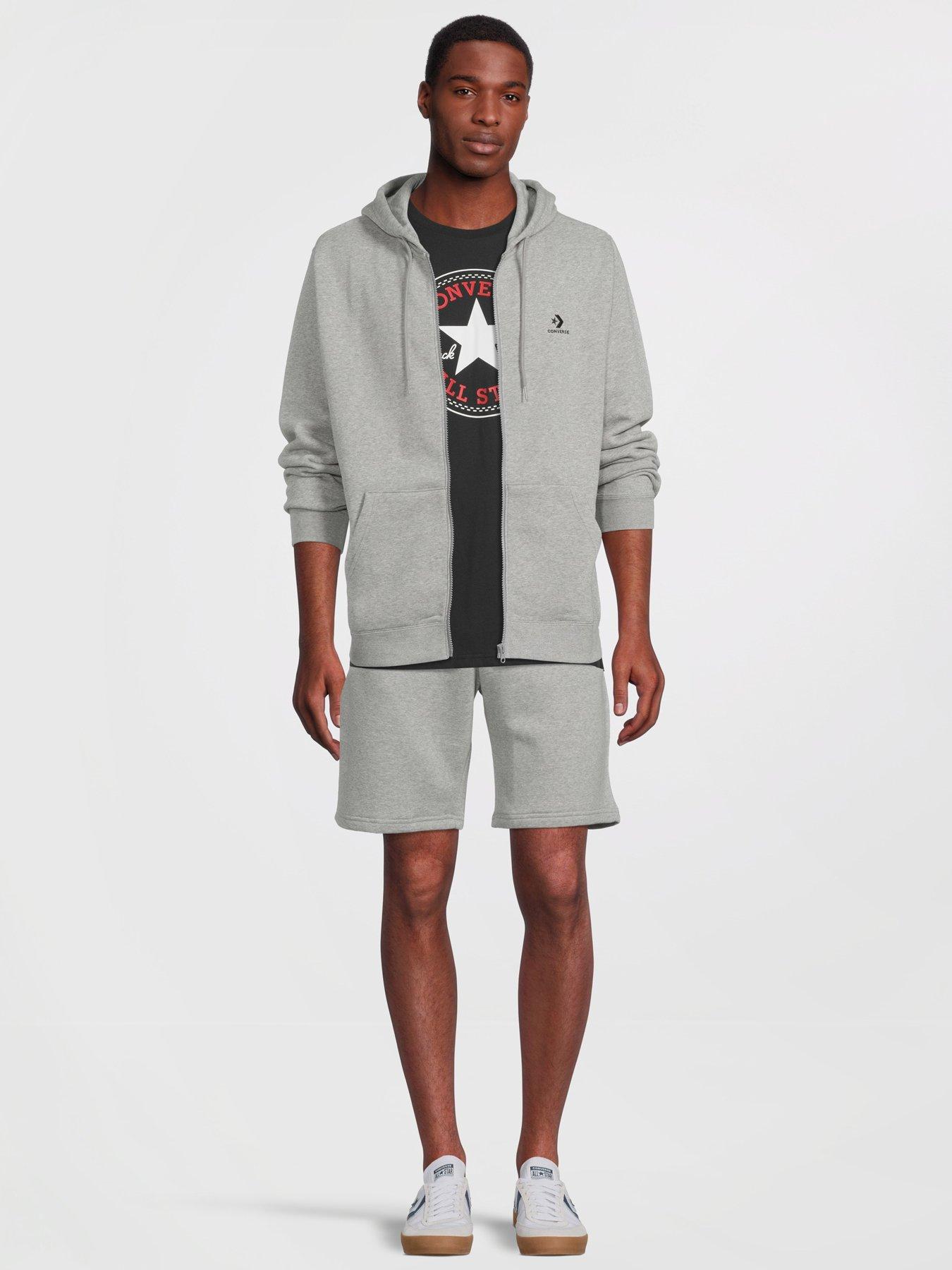 Converse grey on sale zip hoodie