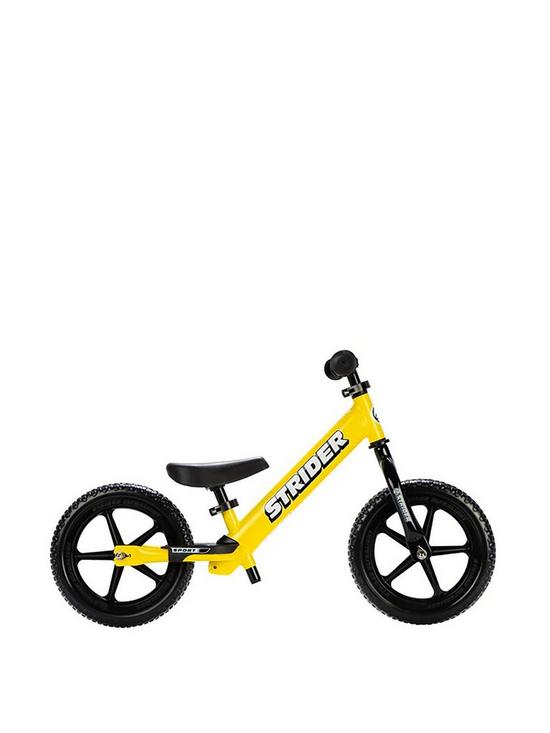 stillFront image of strider-12-sport-balance-bike-yellow