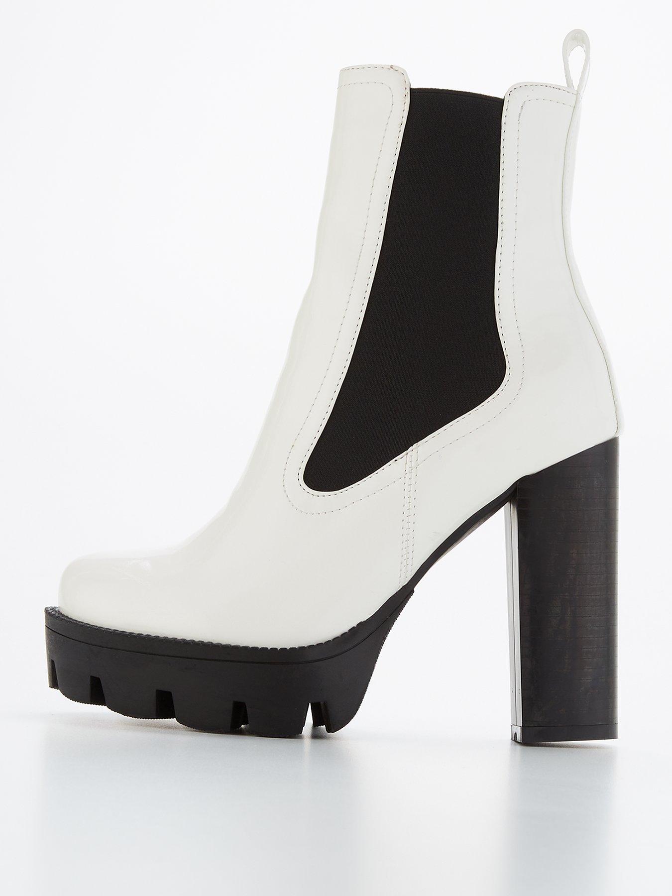 Raid white hot sale ankle boots