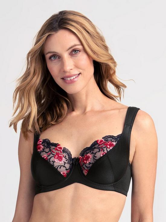 front image of miss-mary-of-sweden-shine-embellished-underwired-bra-black