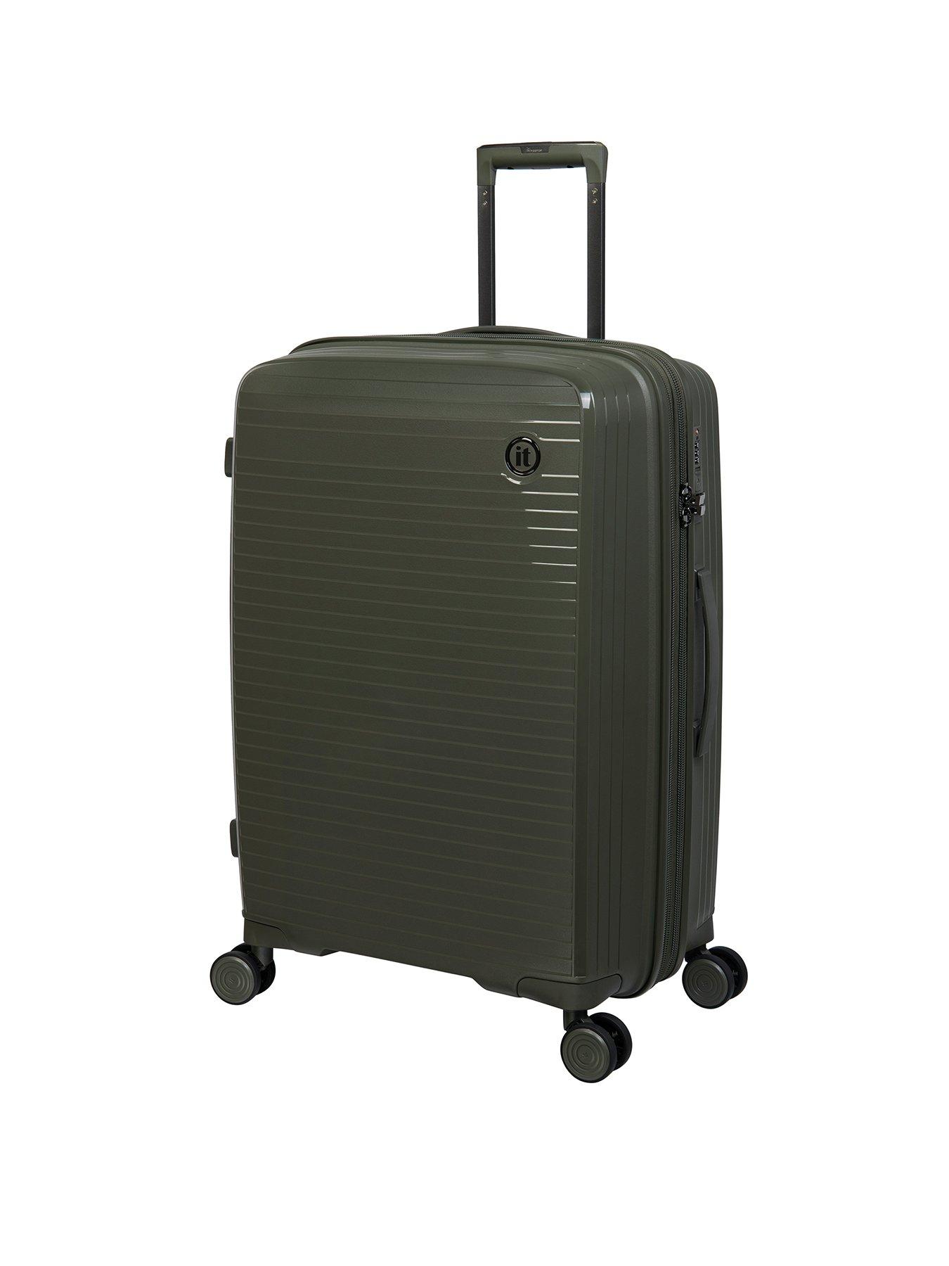 it luggage medium 8 wheel expandable suitcase