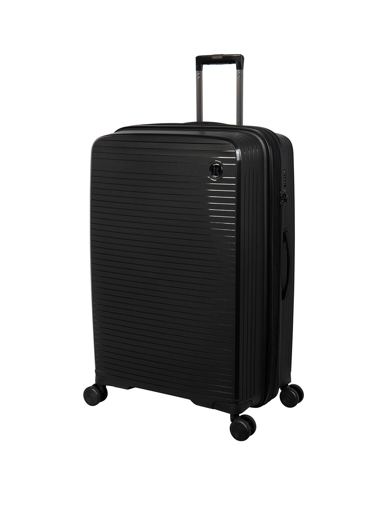 it Luggage Spontaneous Black Large Expandable Hardshell 8 Wheel