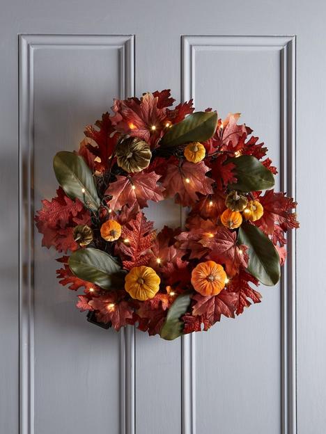 autumn-pre-lit-multicoloured-pumpkin-wreath-24-inch