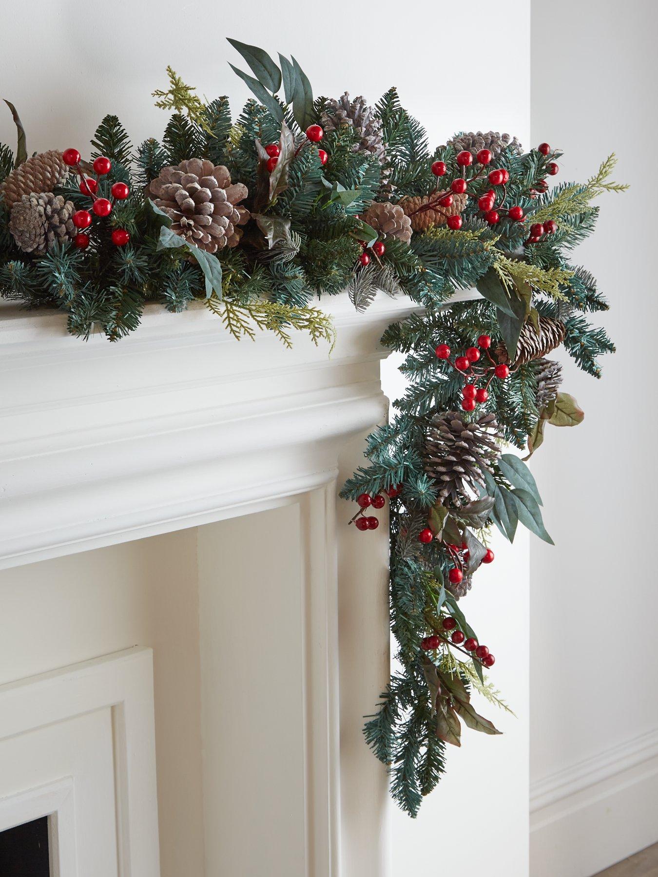 undefined Red Berry Swag Christmas Decoration
