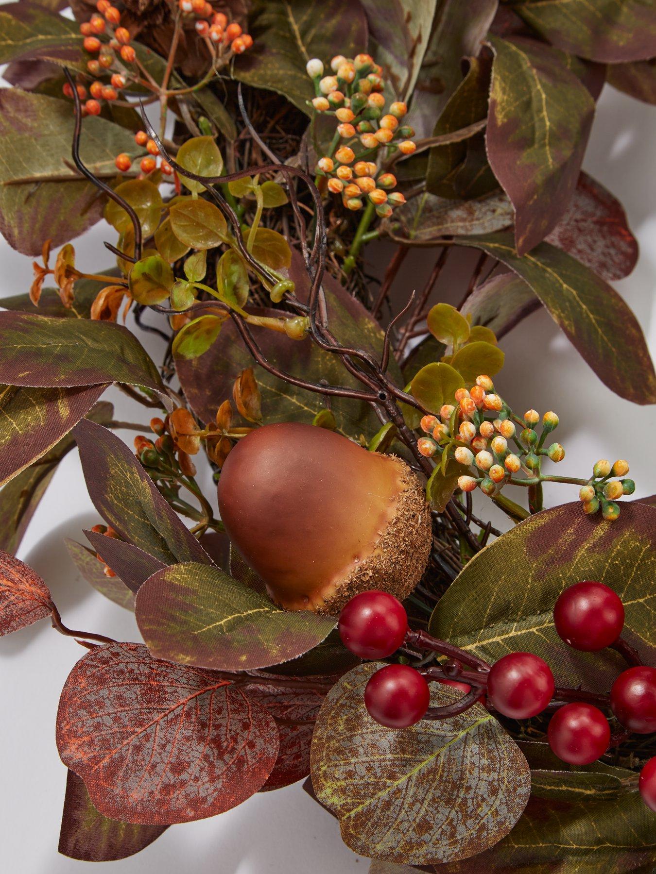  image of very-home-autumn-wreath-with-pinecones-and-acorns-60-cm
