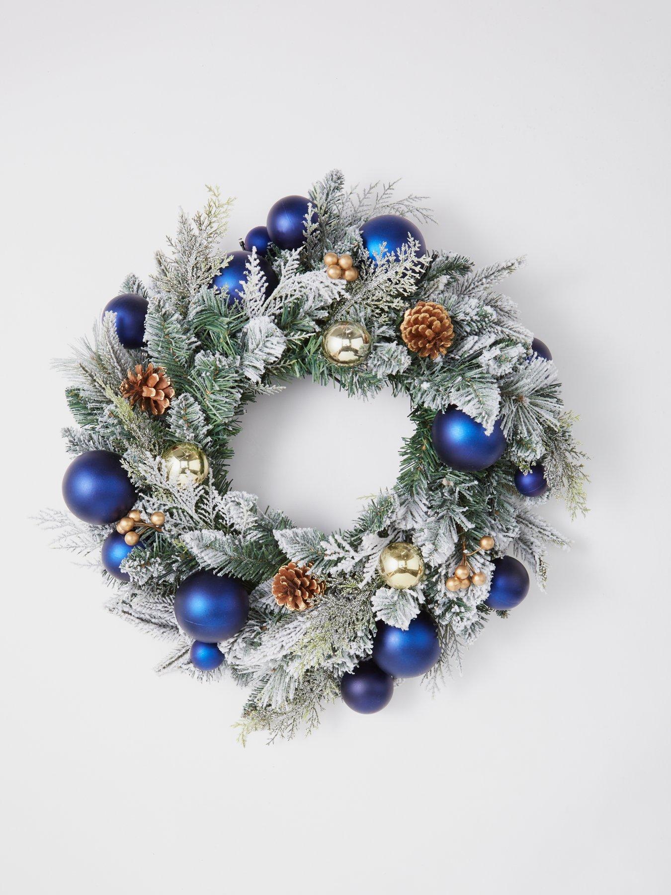 Very Home Glam PreLit Christmas Wreath 60 cm