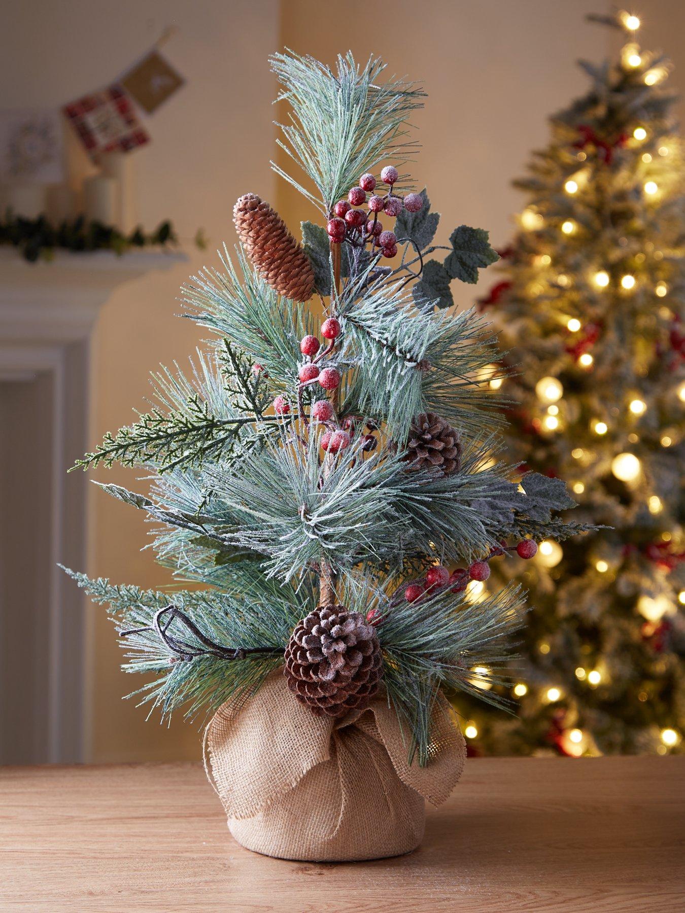 Ivy and Pinecone Table Top Christmas Tree