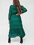  image of v-by-very-curve-textured-jersey-midi-dress-green
