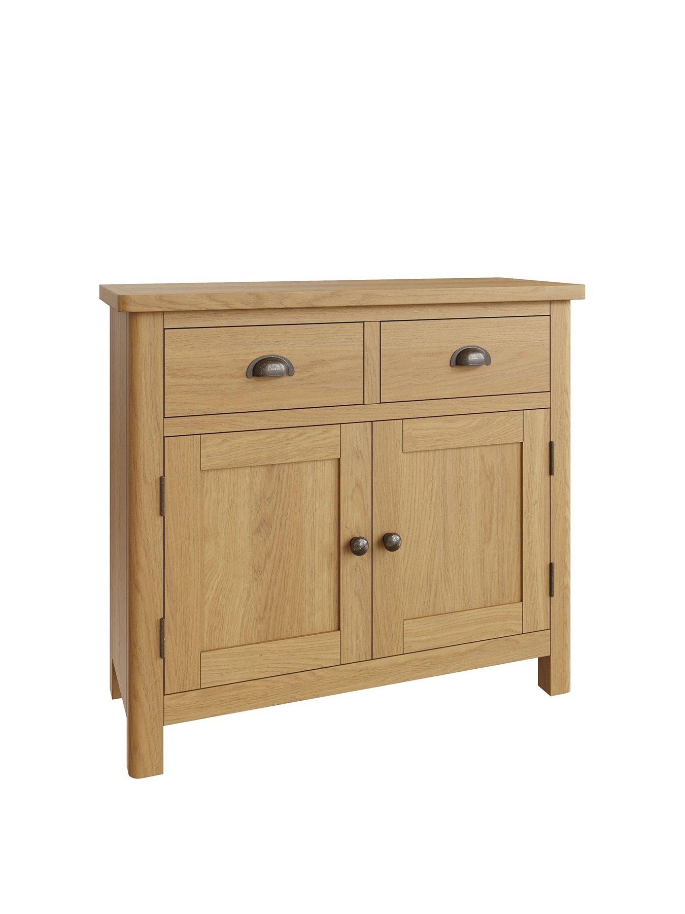 K-Interiors Shelton Ready Assembled Solid Wood Medium Sideboard ...