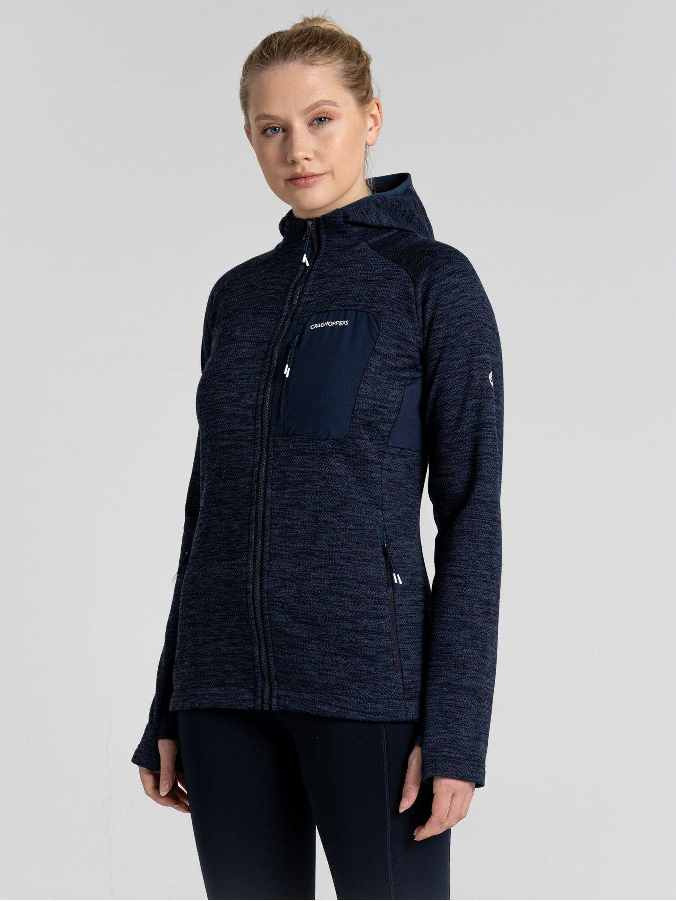 Craghoppers Trina Hooded Fleece FZ Jacket - Navy | littlewoods.com