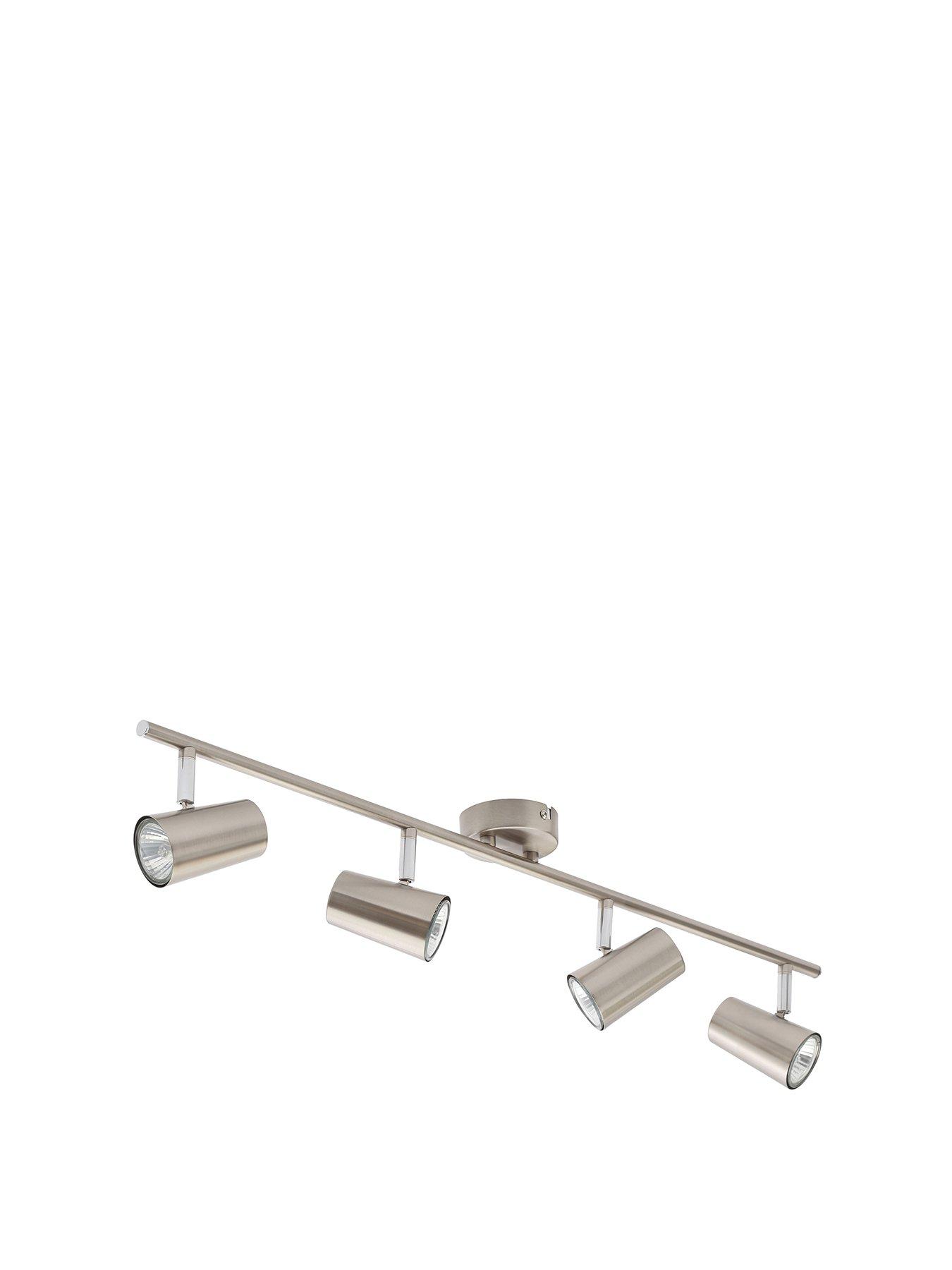  image of very-home-harlo-4-light-bar-fitting-satin-nickel