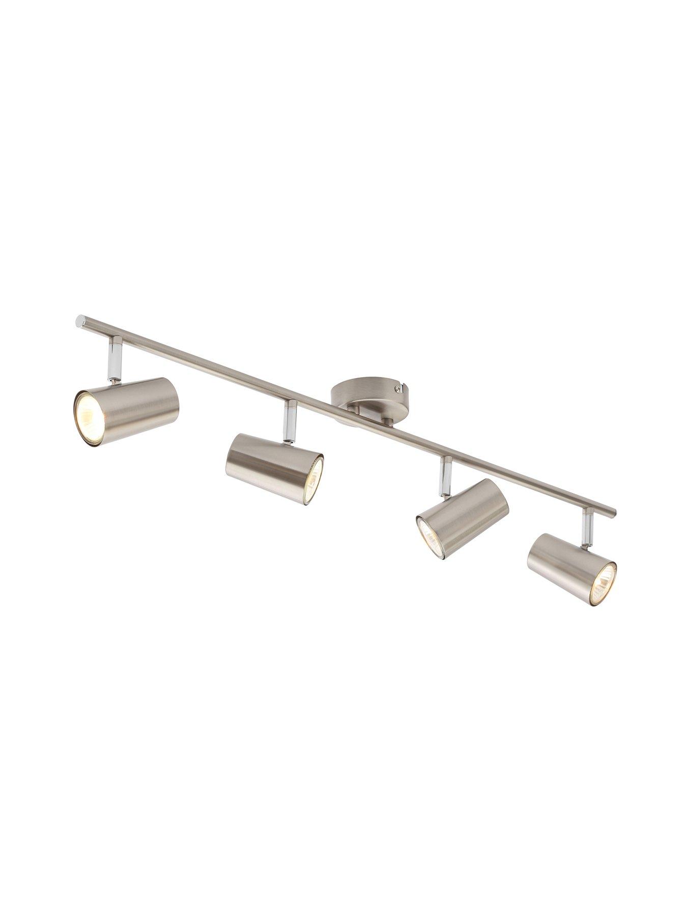  image of very-home-harlo-4-light-bar-fitting-satin-nickel