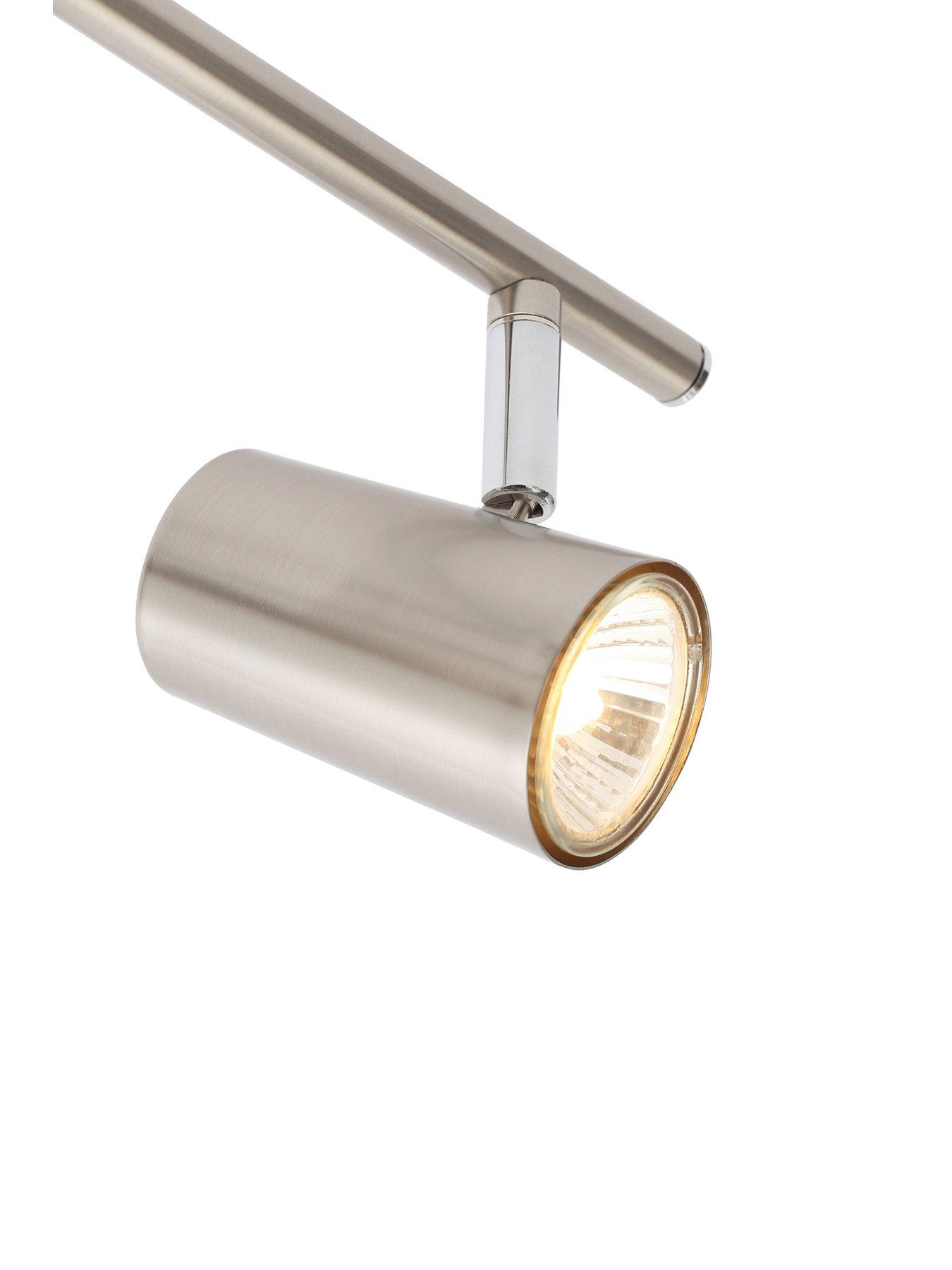  image of very-home-harlo-4-light-bar-fitting-satin-nickel