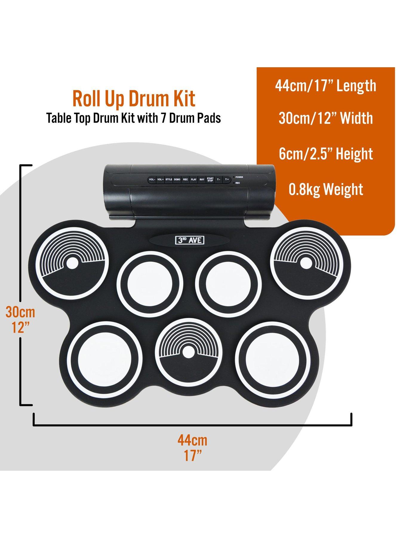  image of 3rd-avenue-portable-electronicnbsproll-up-drum-kit