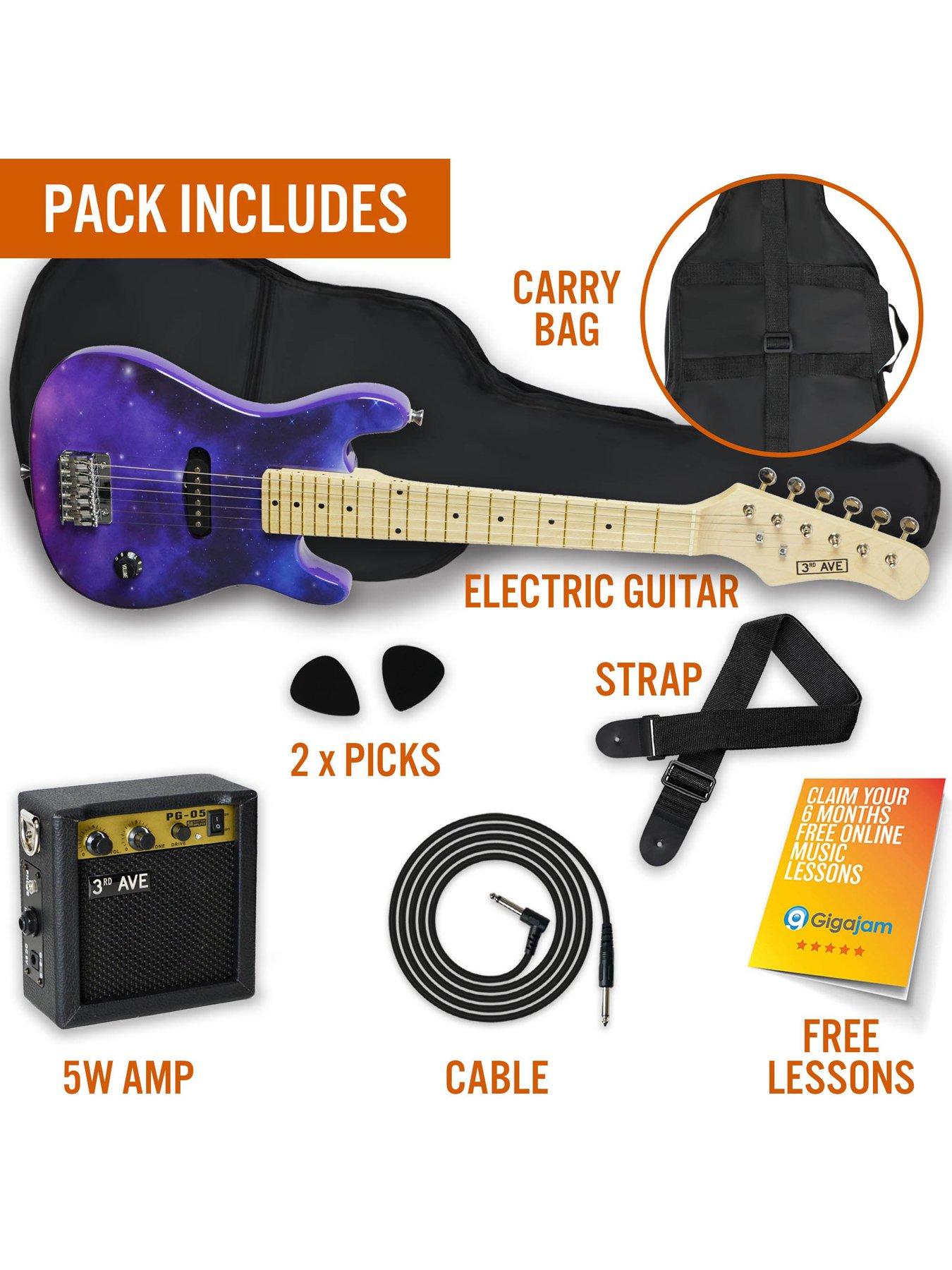 Image 3 of 7 of 3rd Avenue Junior Electric Guitar Pack - Purpleburst
