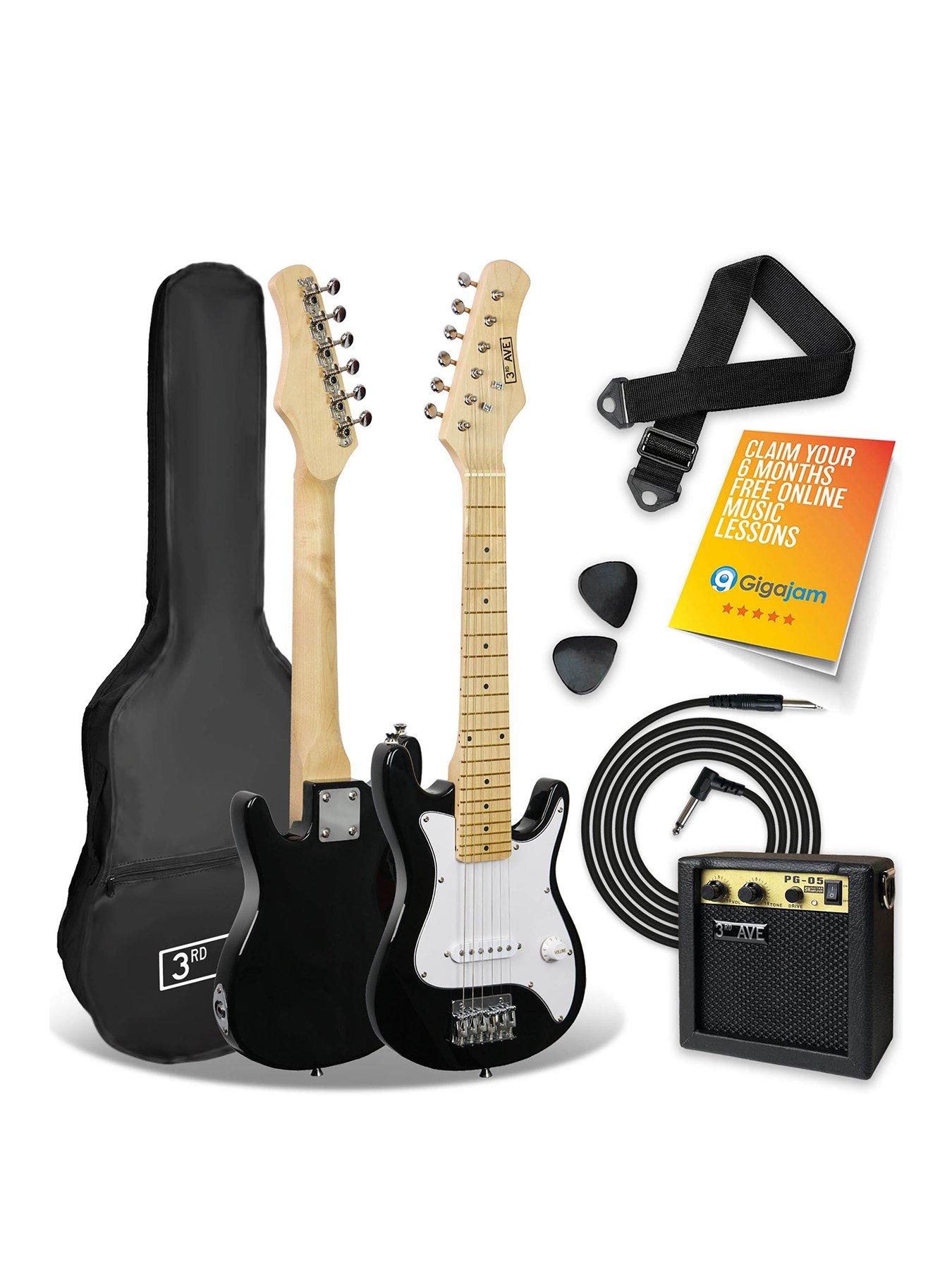 undefined 3rd Avenue Junior Electric Guitar Pack - Black and White